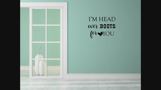 Head Over Boots Wall Decal