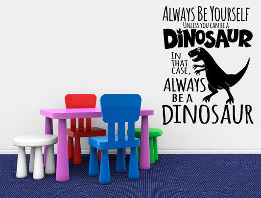 Children's Dinosaur Boy's Room Sticker - Inspirational Wall Decals Vinyl Wall Decal Done 