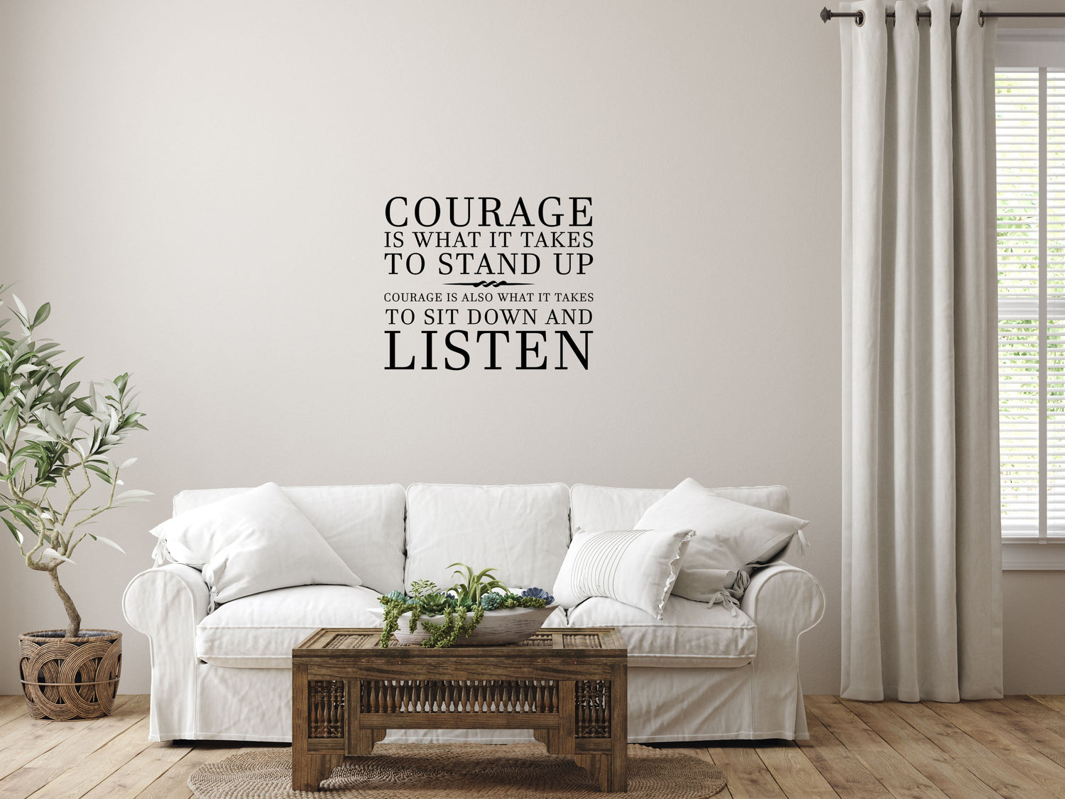 Courage Is What It Takes Vinyl Wall Decal Winston Churchill Wall Decal Handmade Vinyl Wall Art - Motivational Wall Decal Wall Quote Vinyl Wall Decal Inspirational Wall Signs 