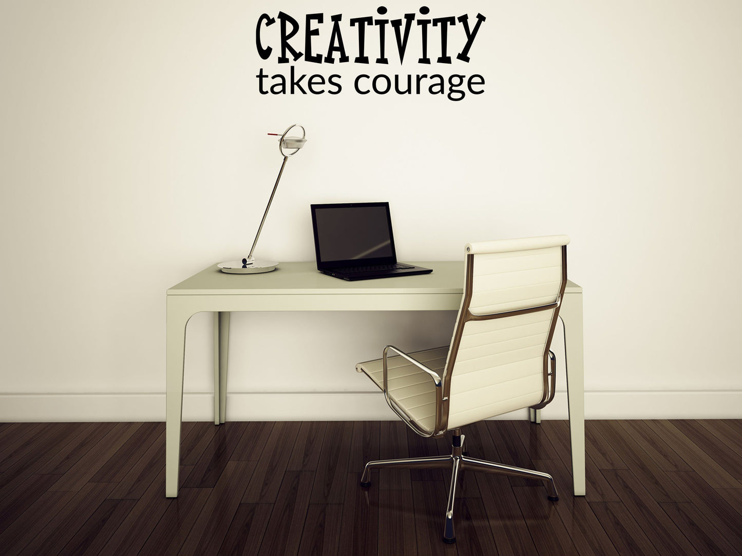 Creativity Takes Courage - Inspirational Wall Decals Vinyl Wall Decal Inspirational Wall Signs 