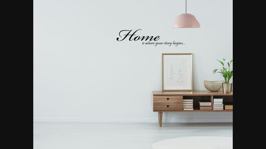 Home Is Where Your Story Begins Wall Decal