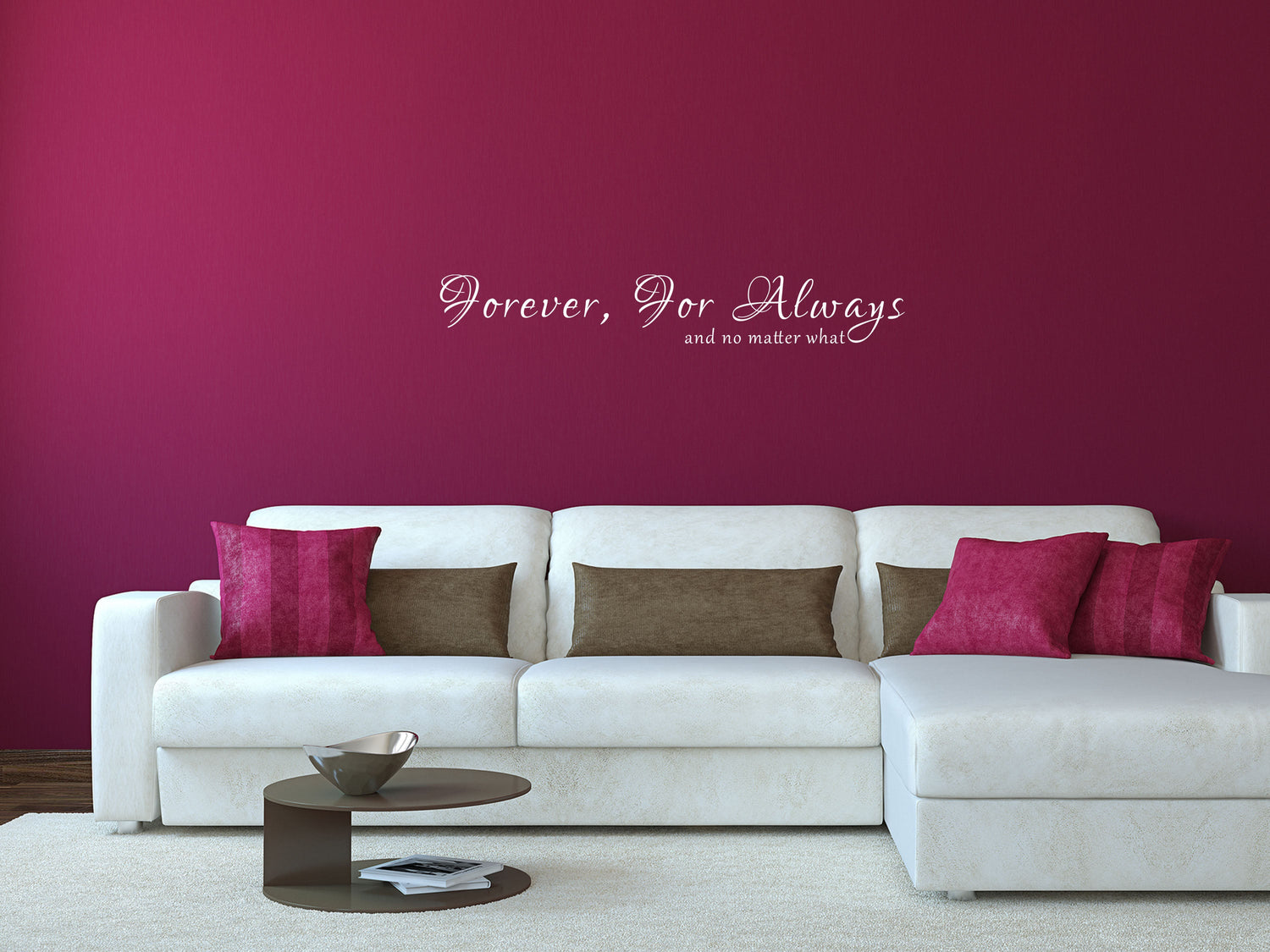 Forever For Always And No Matter What Vinyl Wall Decal Inspirational Wall Signs 