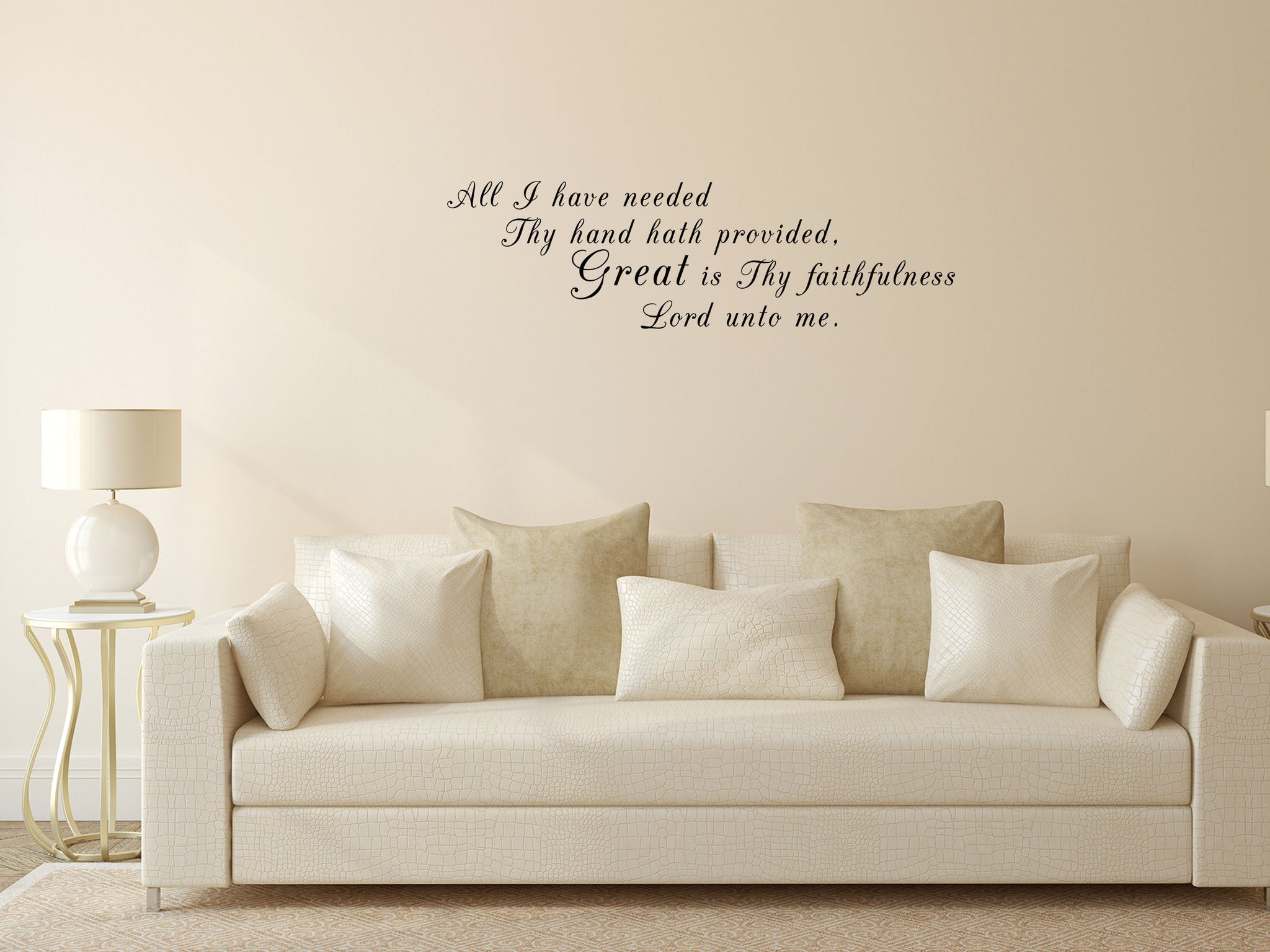 Great Is Thy Faithfulness - Hymn Decal - Inspirational Wall Signs