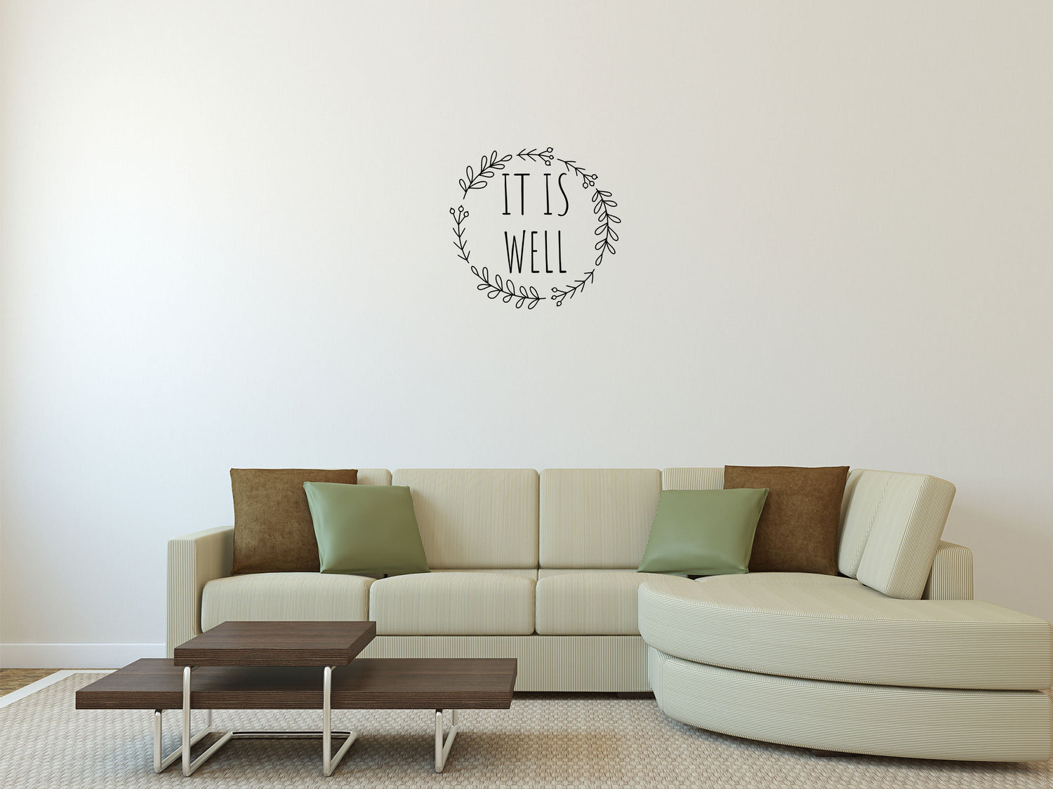 It Is Well Decal - It Is Well Wall Sign - It Is Well Wall Decal - Inspirational Sign - Removable Wall Decal - It Is Well Wall Quote Vinyl Wall Decal Inspirational Wall Signs 