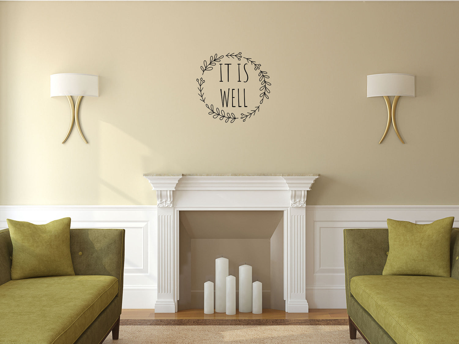 It Is Well Decal - It Is Well Wall Sign - It Is Well Wall Decal - Inspirational Sign - Removable Wall Decal - It Is Well Wall Quote Vinyl Wall Decal Inspirational Wall Signs 