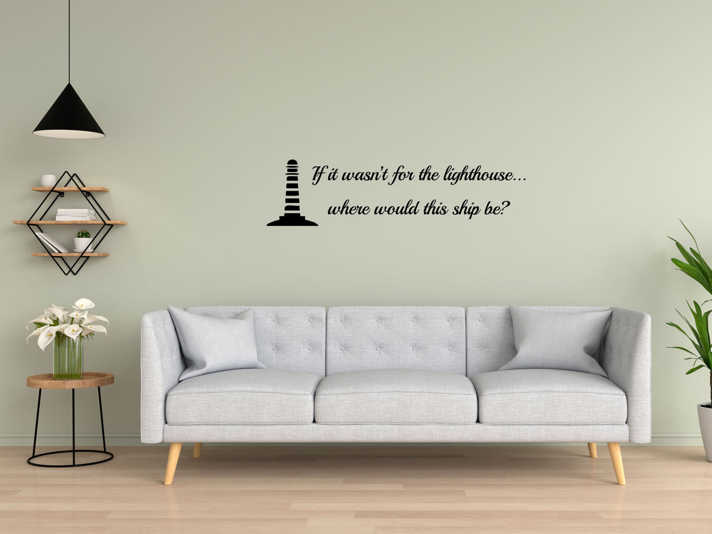 Jesus Is The Lighthouse Christian Bible Wall Decal Words Vinyl Wall Decal Inspirational Wall Signs 