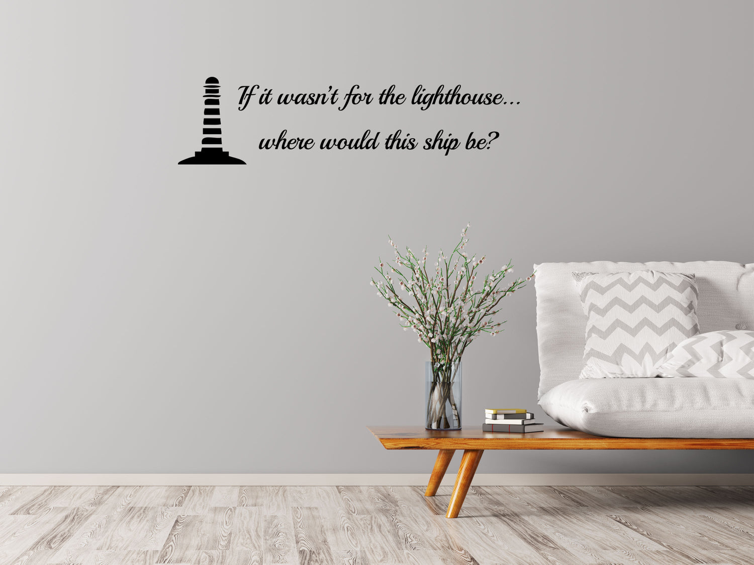 Jesus Is The Lighthouse Christian Bible Wall Decal Words Vinyl Wall Decal Inspirational Wall Signs 