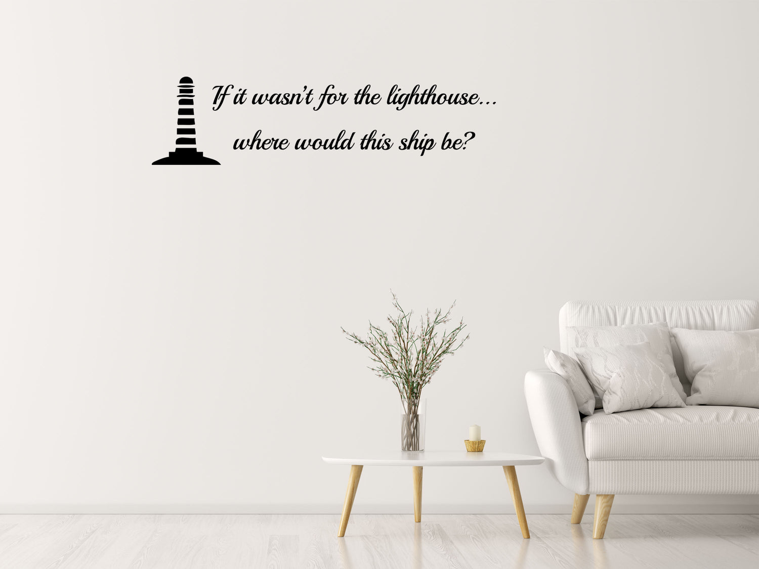 Jesus Is The Lighthouse Christian Bible Wall Decal Words Vinyl Wall Decal Inspirational Wall Signs 