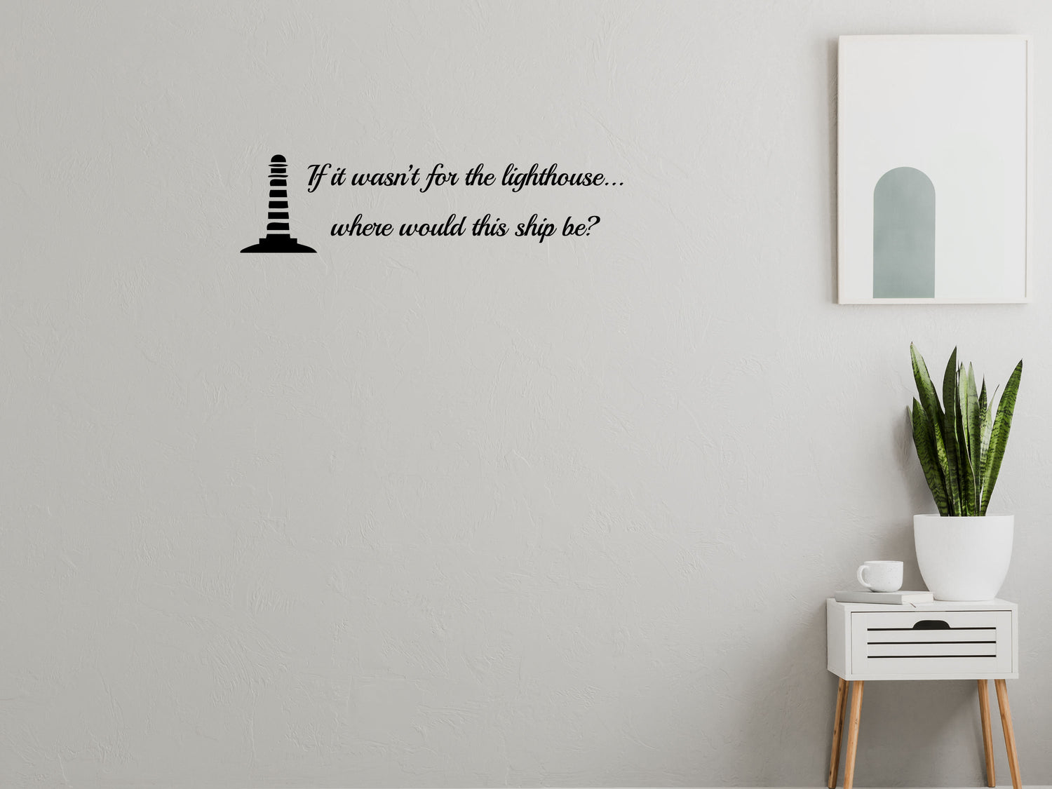 Jesus Is The Lighthouse Christian Bible Wall Decal Words Vinyl Wall Decal Inspirational Wall Signs 