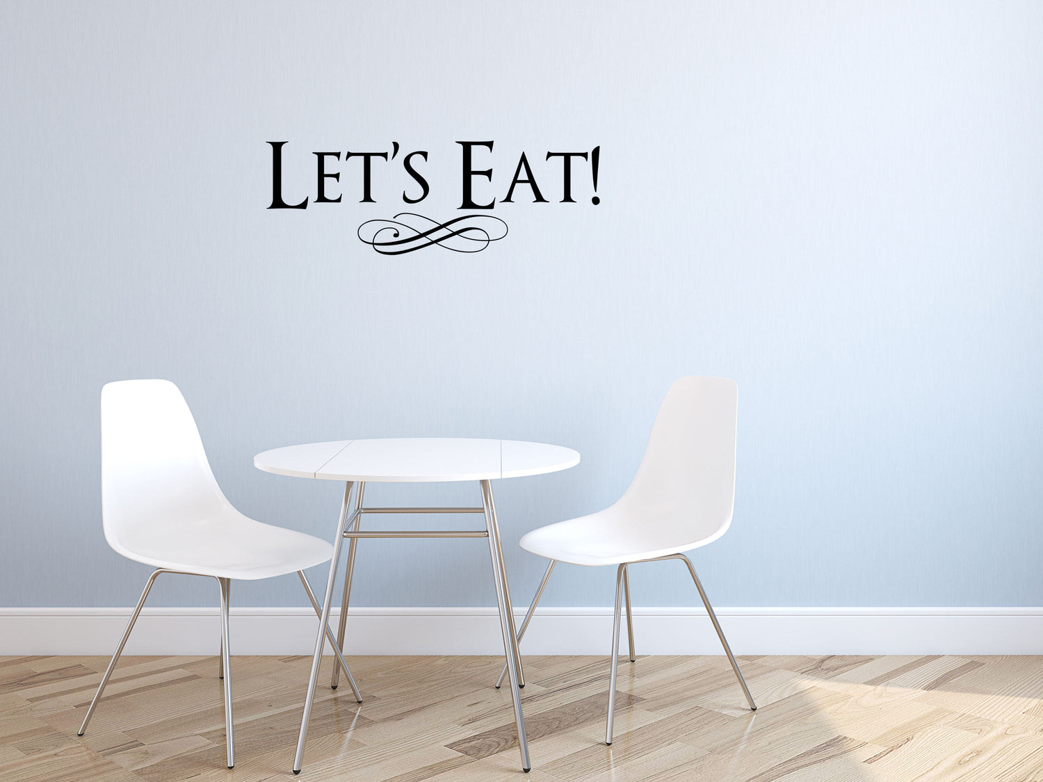 Let's Eat Dining Room Wall Decal - Kitchen Removeable Wall Vinyl Quote –  Inspirational Wall Signs