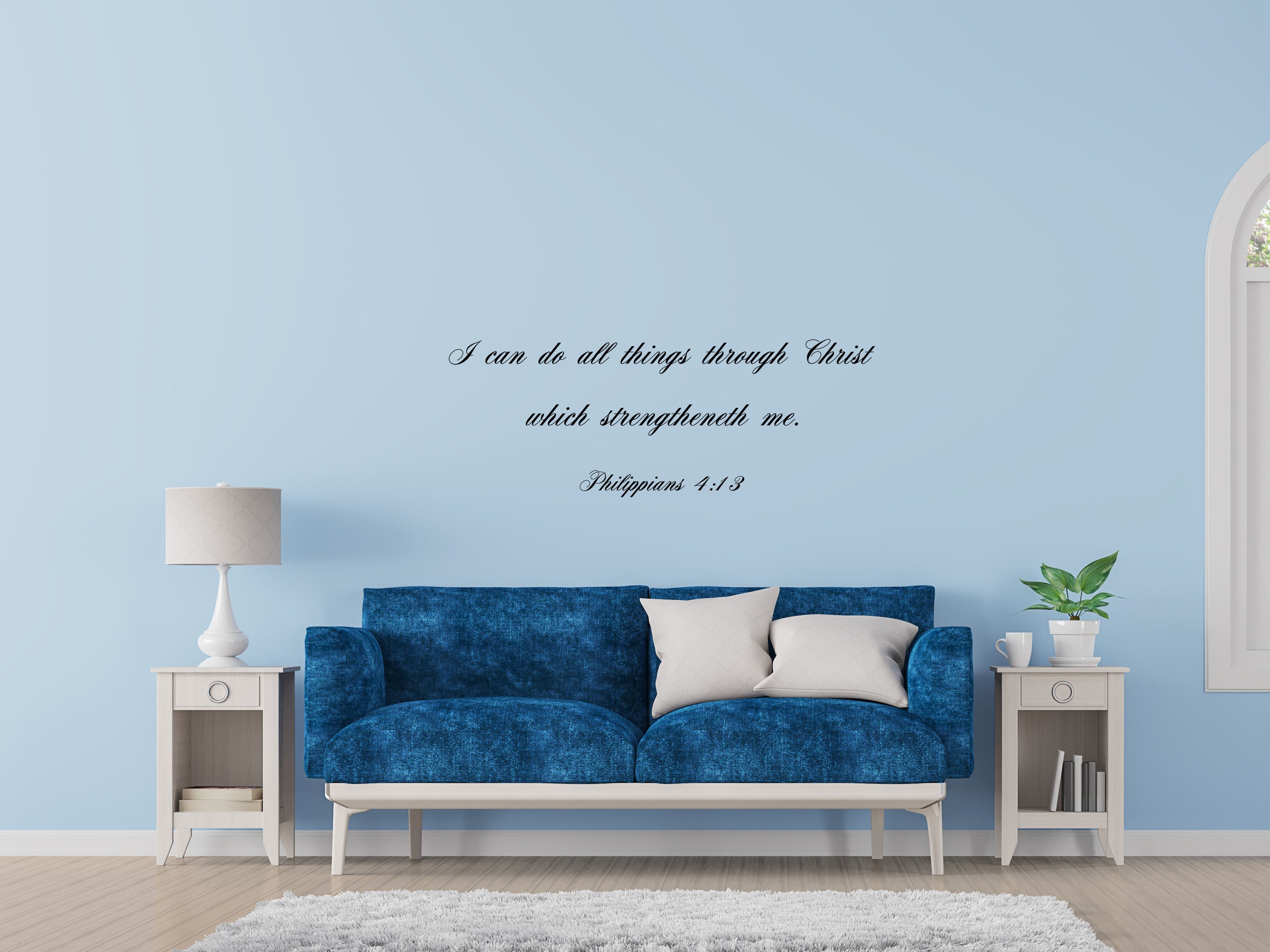 Philippians 4:13 - Scripture Wall Decals - Inspirational Wall Signs