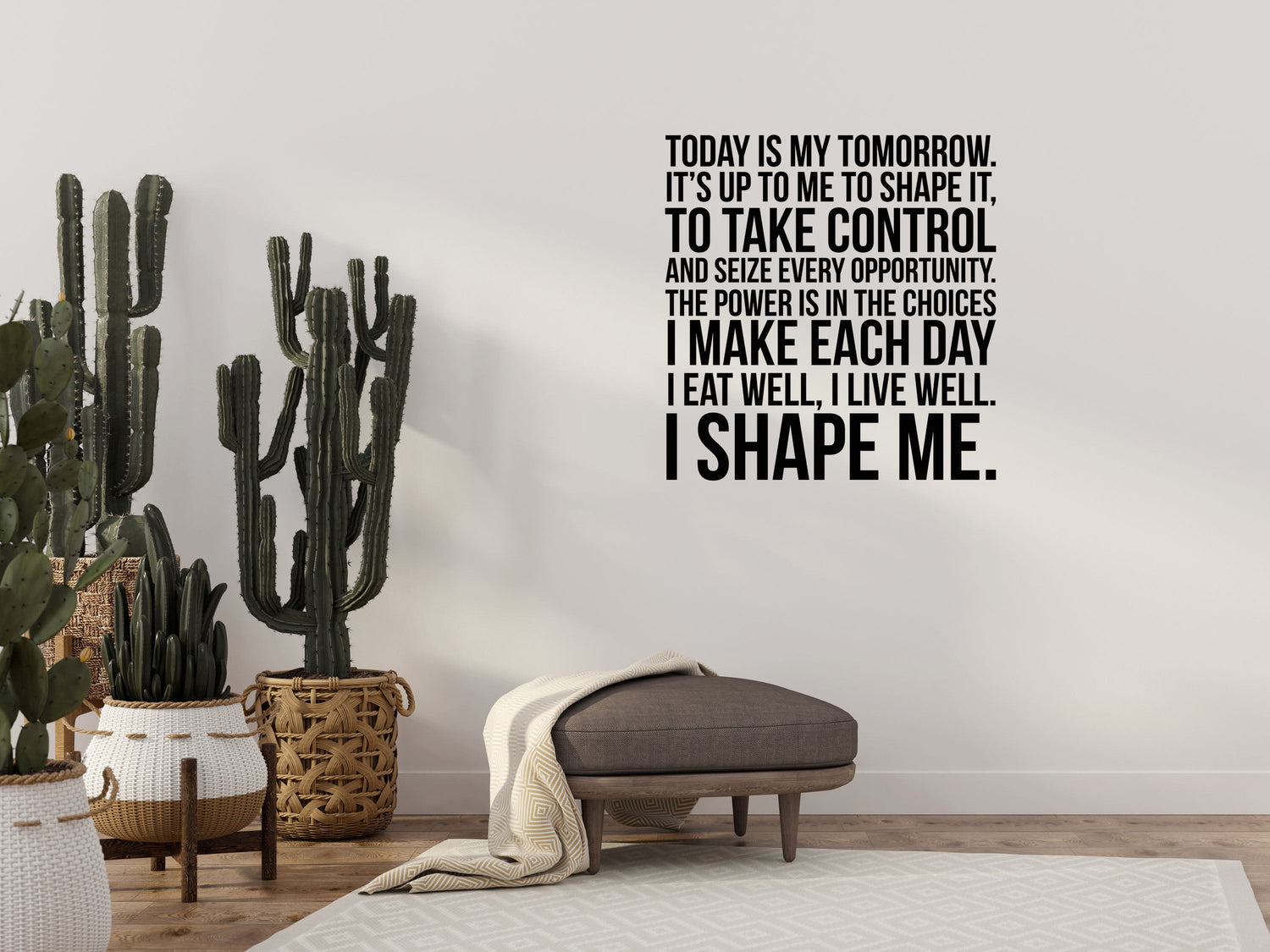 Today Is My Tomorrow Office Wall Decal - Inspirational Wall Signs Vinyl Wall Decal Inspirational Wall Signs 