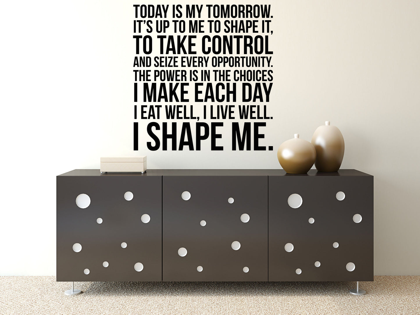 Today Is My Tomorrow Office Wall Decal - Inspirational Wall Signs Vinyl Wall Decal Inspirational Wall Signs 