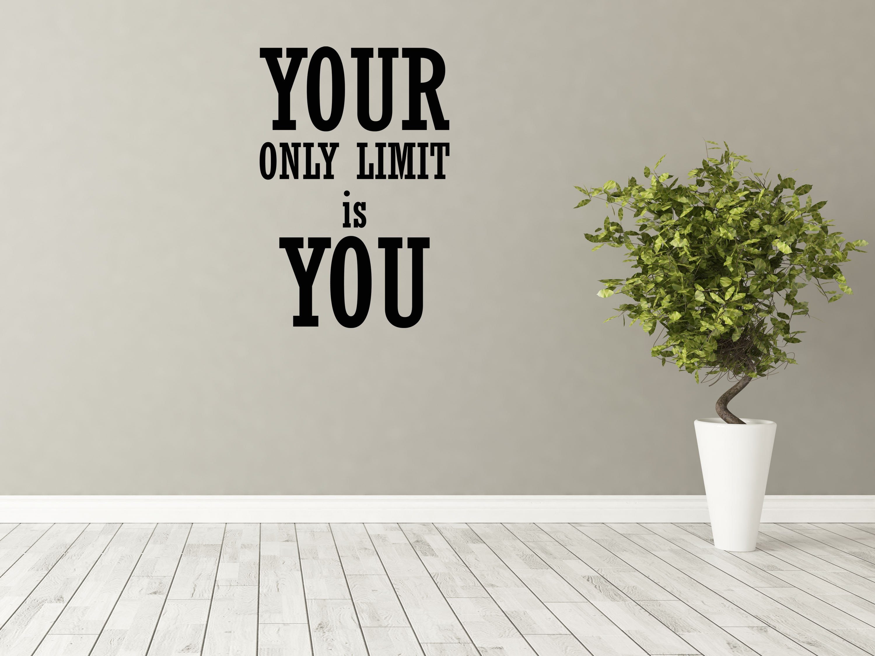 Your Only Limit Is You Business Office Wall Sticker Quote ...